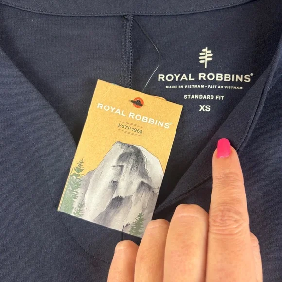 ROYAL ROBBINS Women’s Naval Blue Standard Fit Geneva Ponte Dress NWT Size: XS - Picture 3 of 11